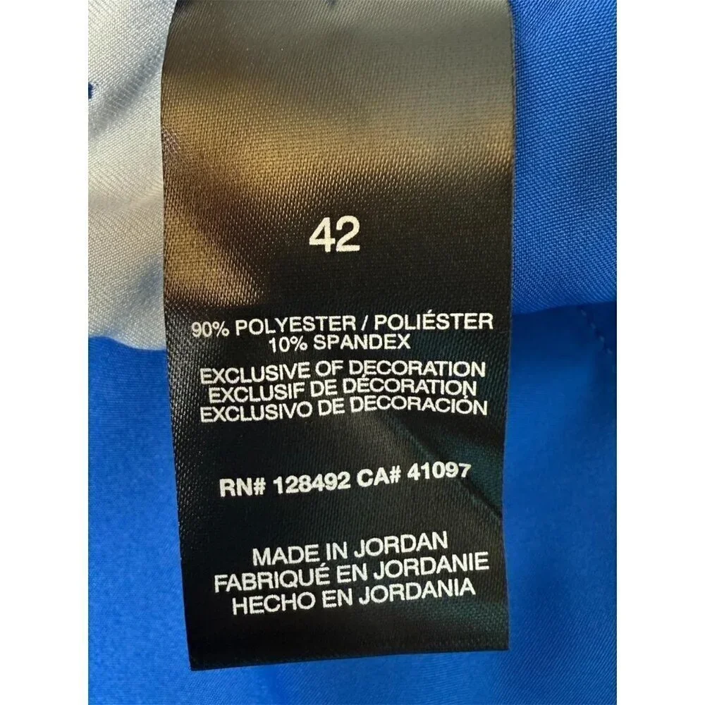 Greg Norman Mens Blue Palm Leaves Pockets Bermuda Golf Shorts Sz 42 New